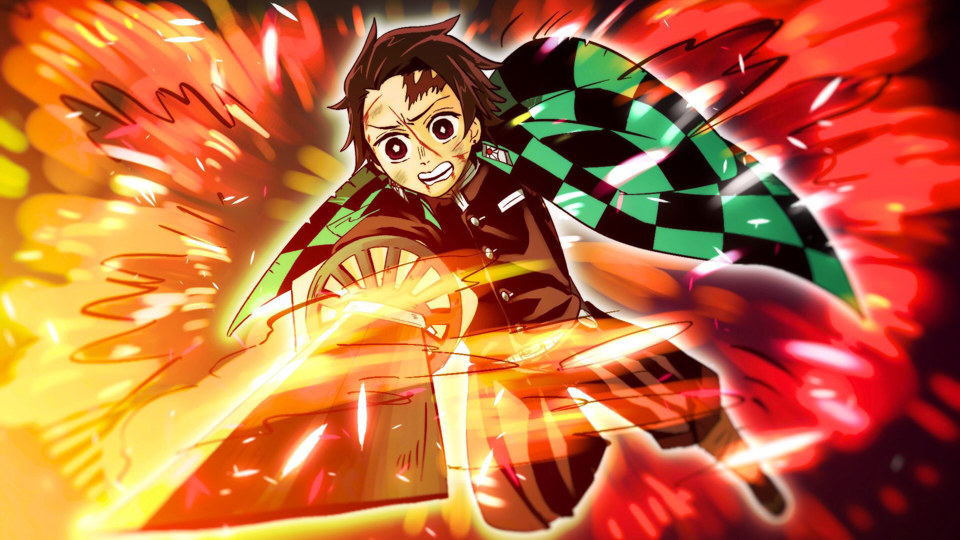 Tanjirou Kamado Demon Slayer Fire Art Wallpapers