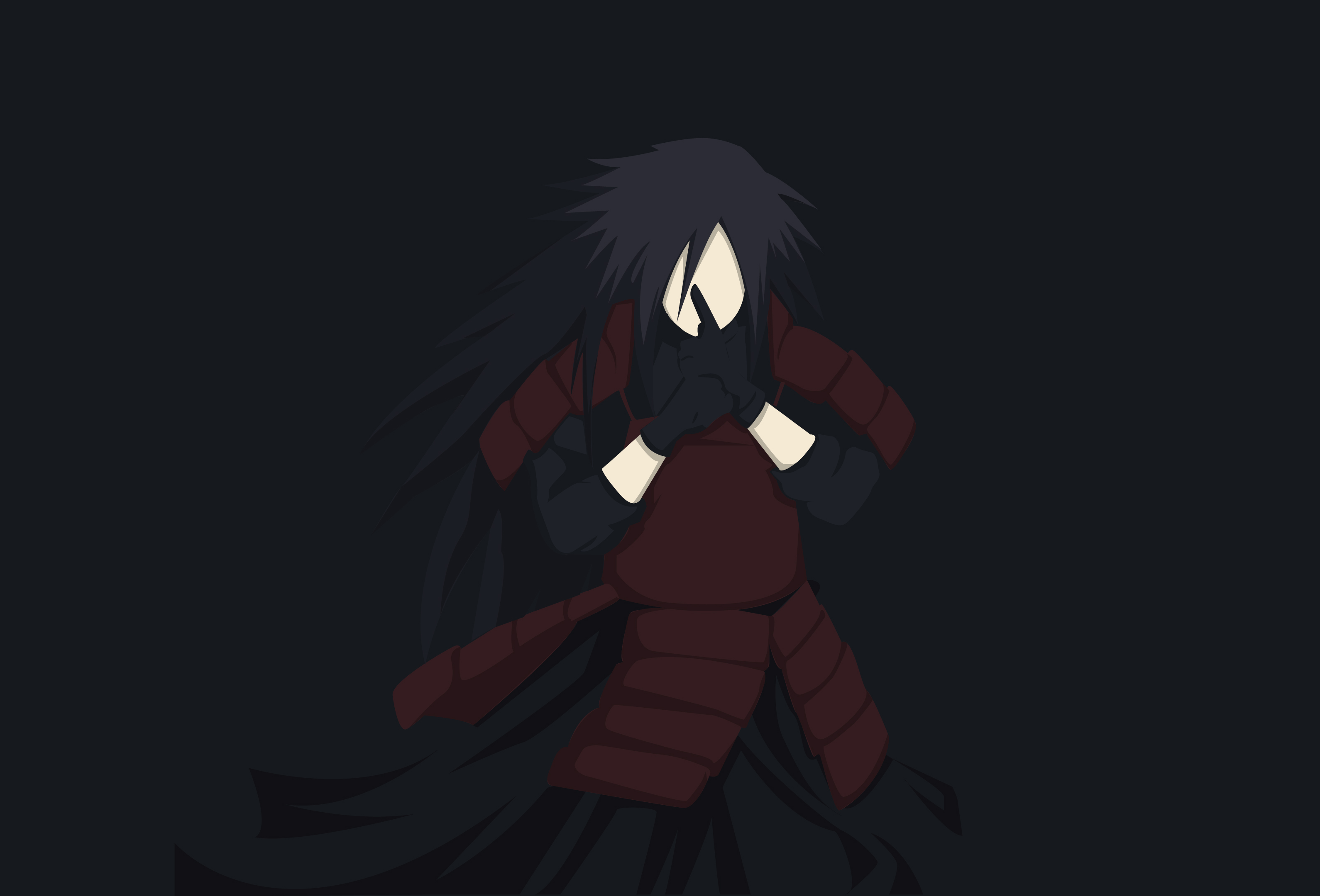 Uchiha Madara Naruto Shippuuden Minimal Art Wallpapers