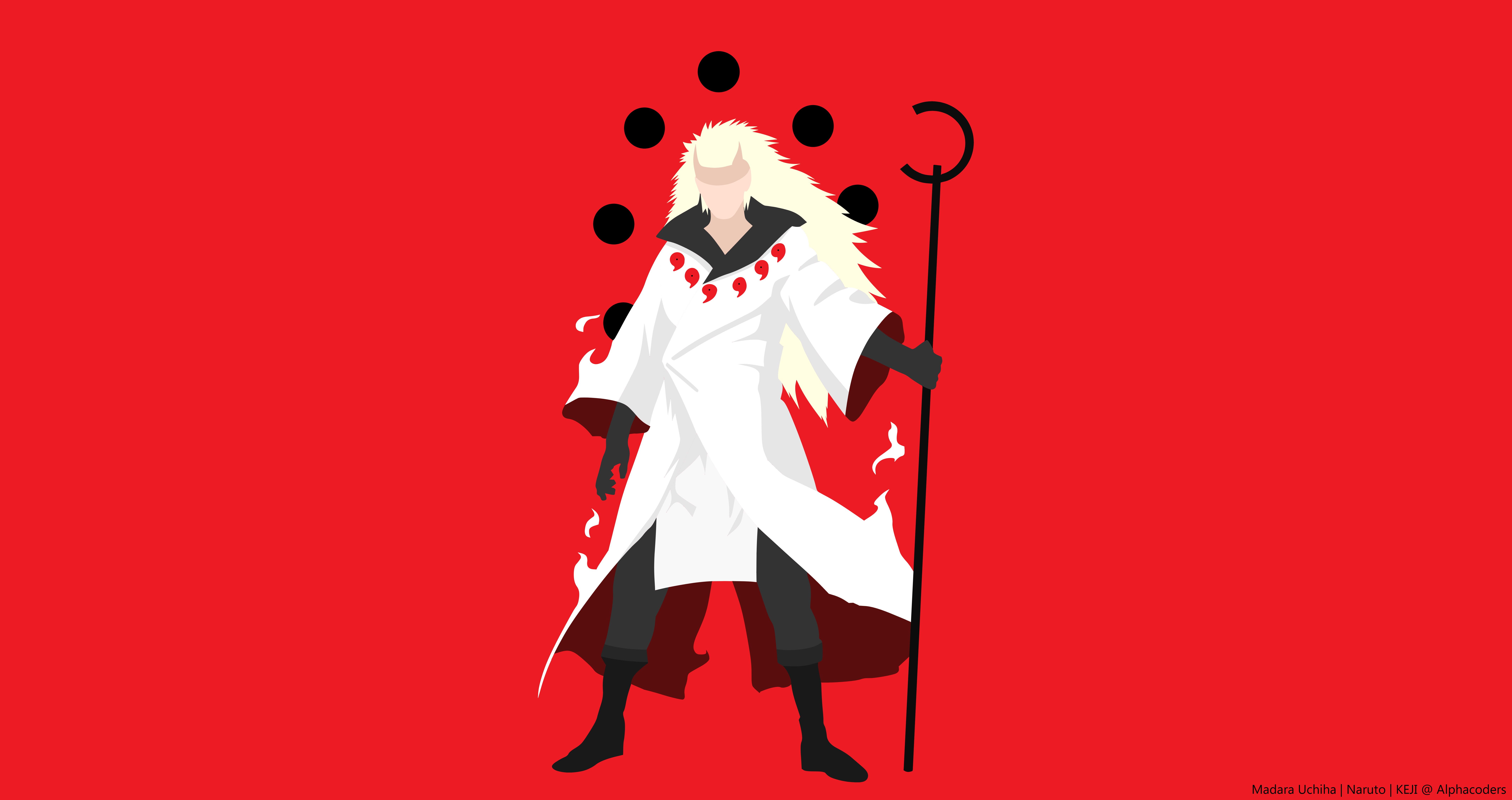 Uchiha Madara Naruto Shippuuden Minimal Art Wallpapers