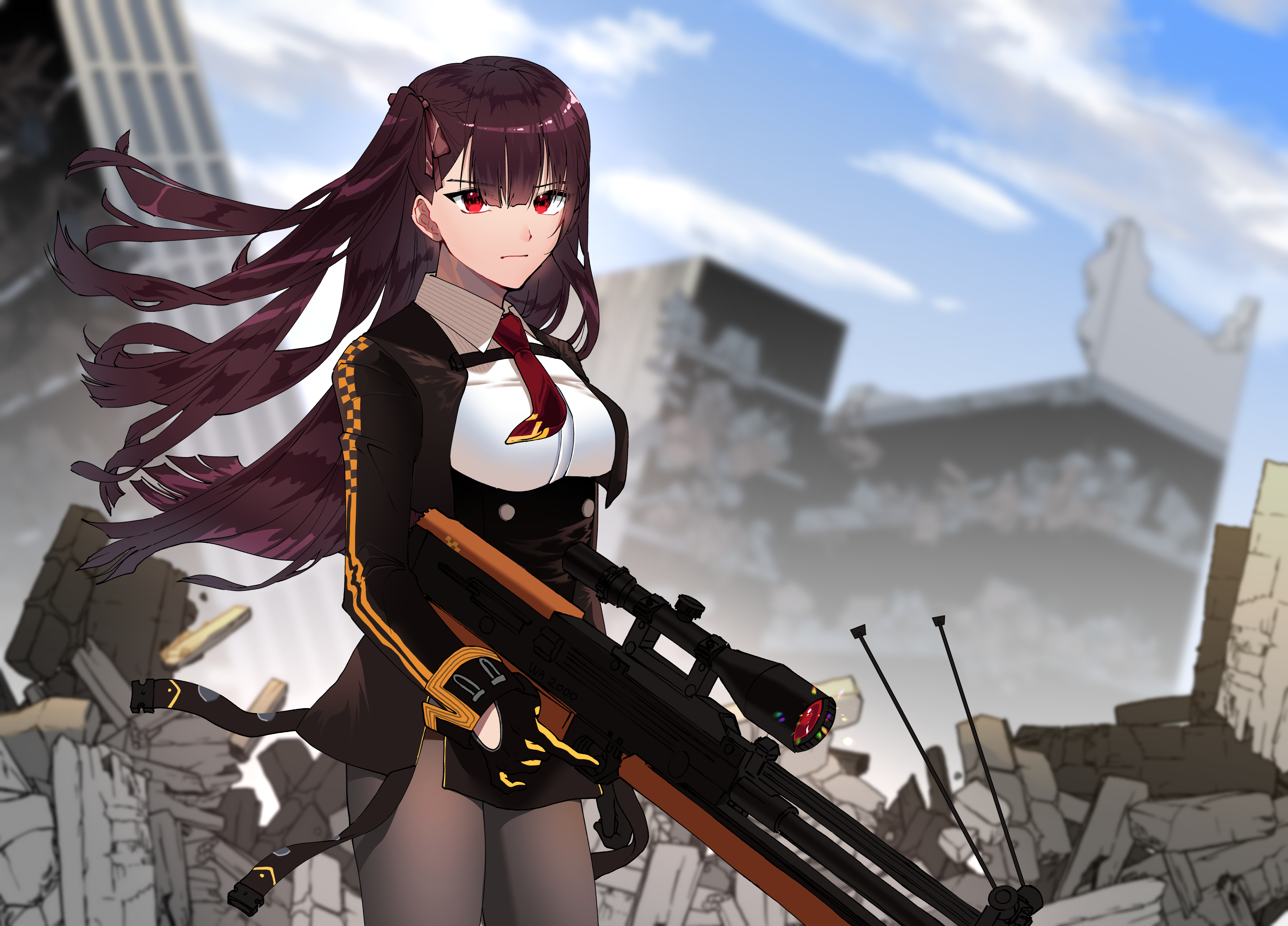 Wa2000 Girls Frontline Art Wallpapers