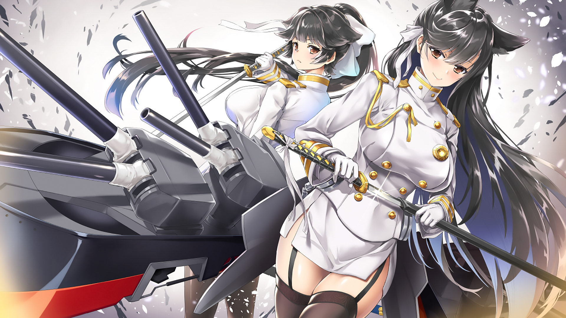 Warrior Atago Vs Takao Azur Lane Wallpapers