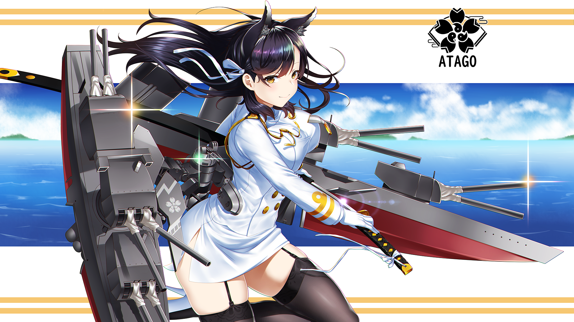 Warrior Atago Vs Takao Azur Lane Wallpapers