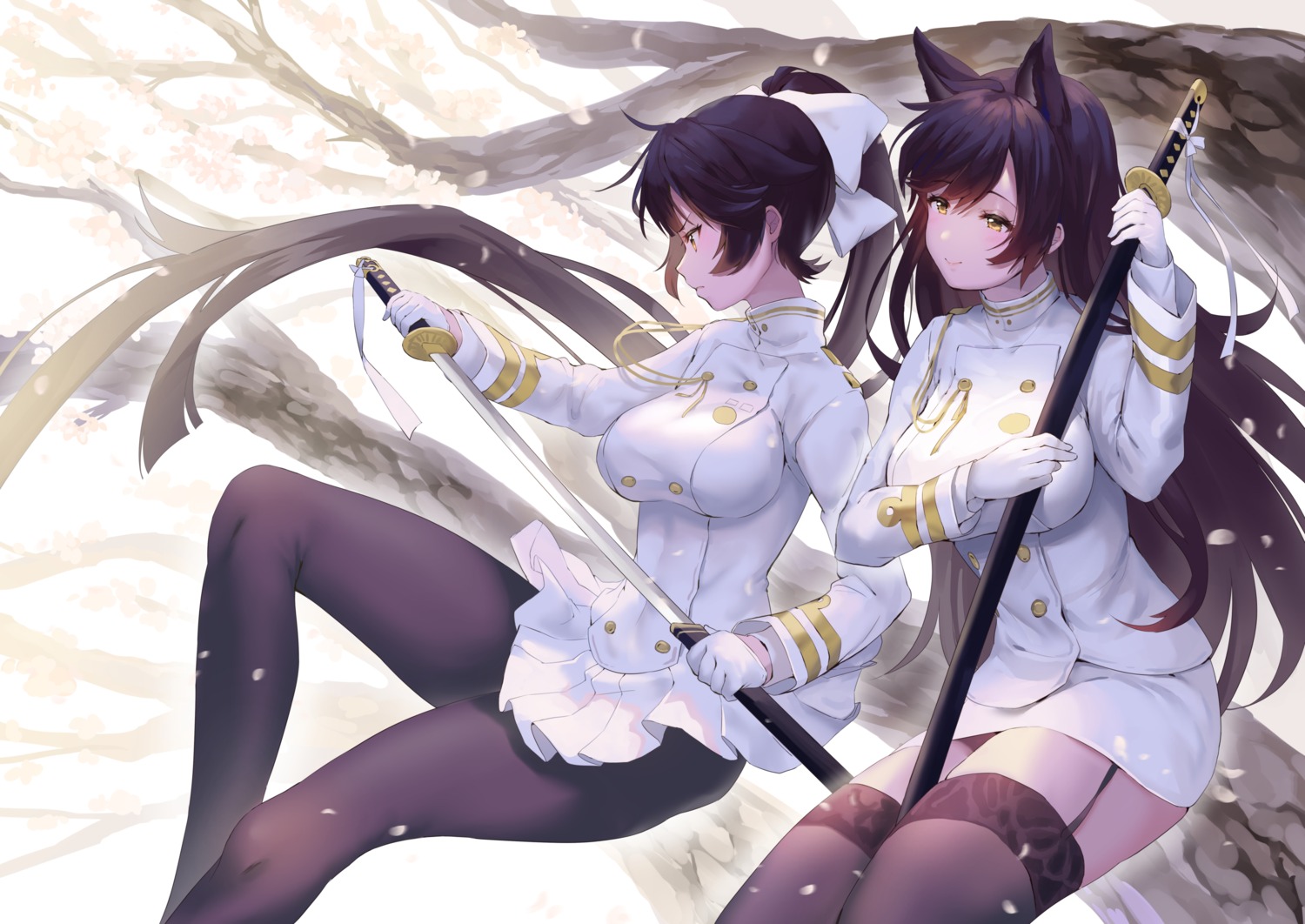 Warrior Atago Vs Takao Azur Lane Wallpapers