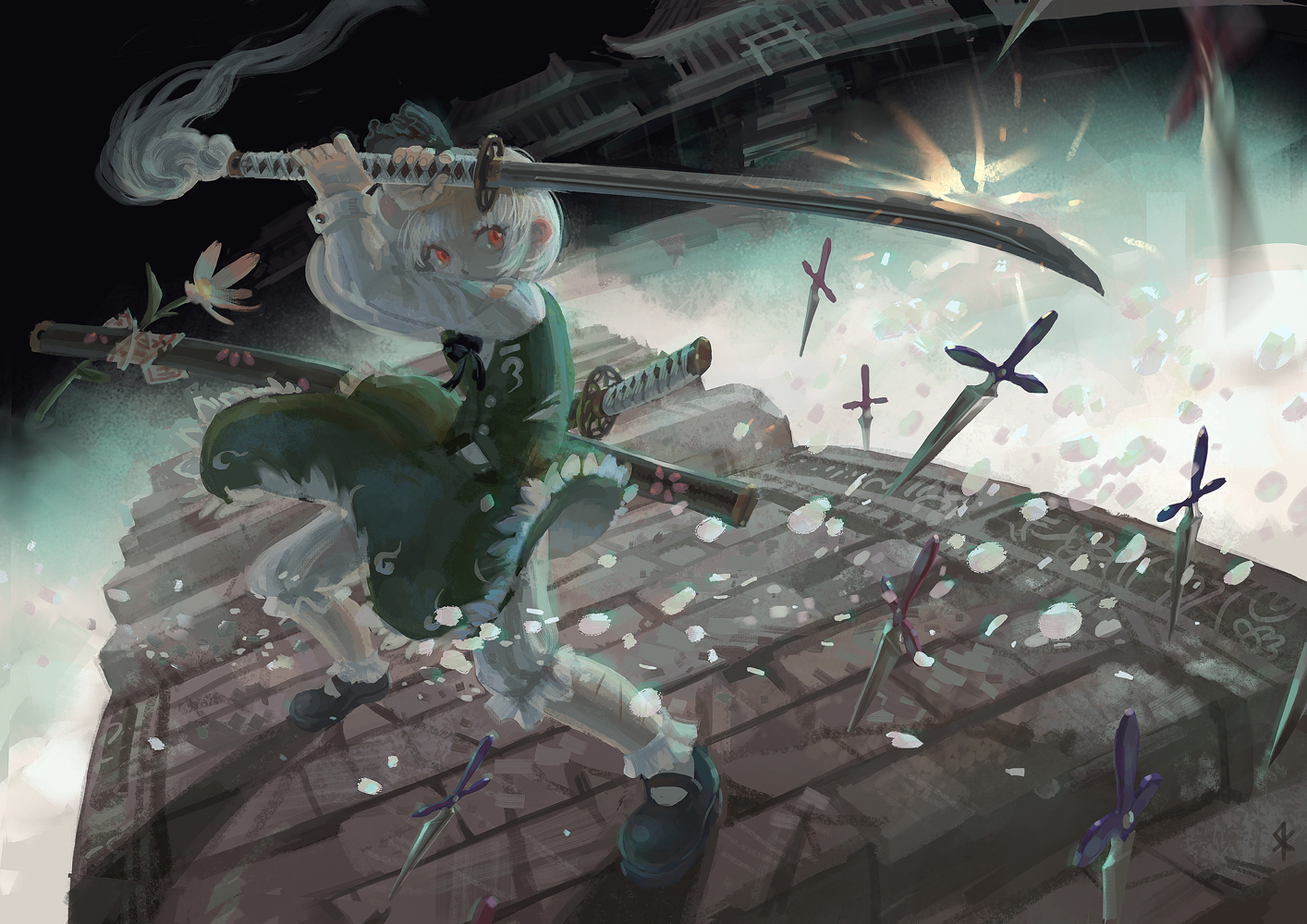 Youmu Konpaku 4K Art Wallpapers