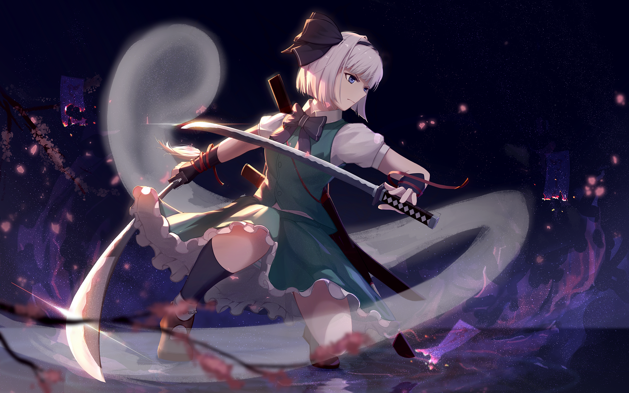 Youmu Konpaku 4K Art Wallpapers