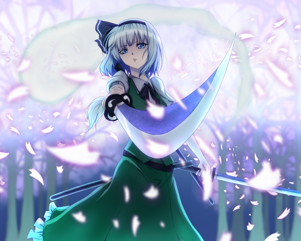 Youmu Konpaku 4K Art Wallpapers