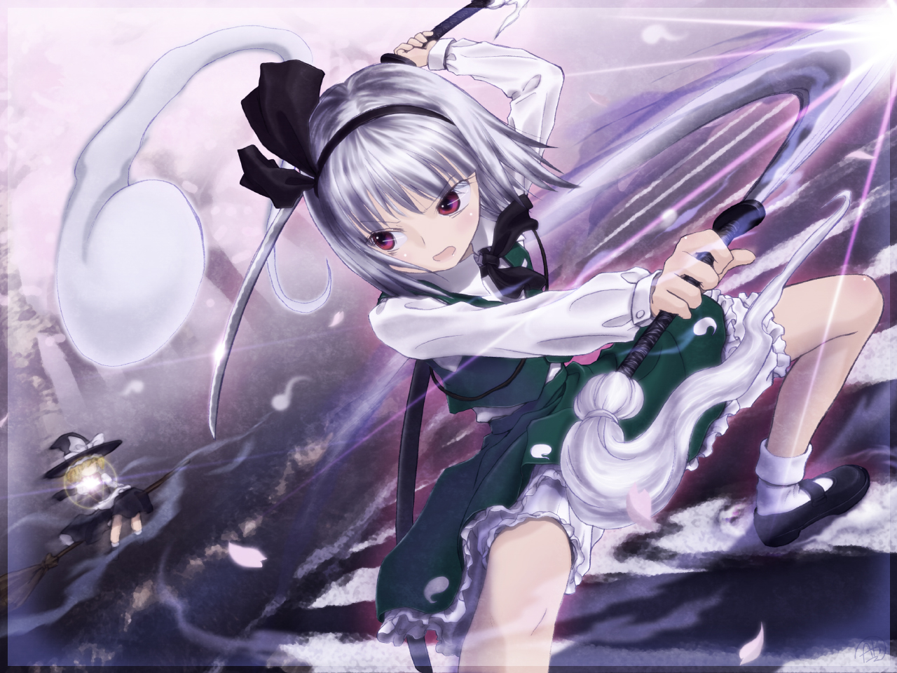 Youmu Konpaku 4K Art Wallpapers