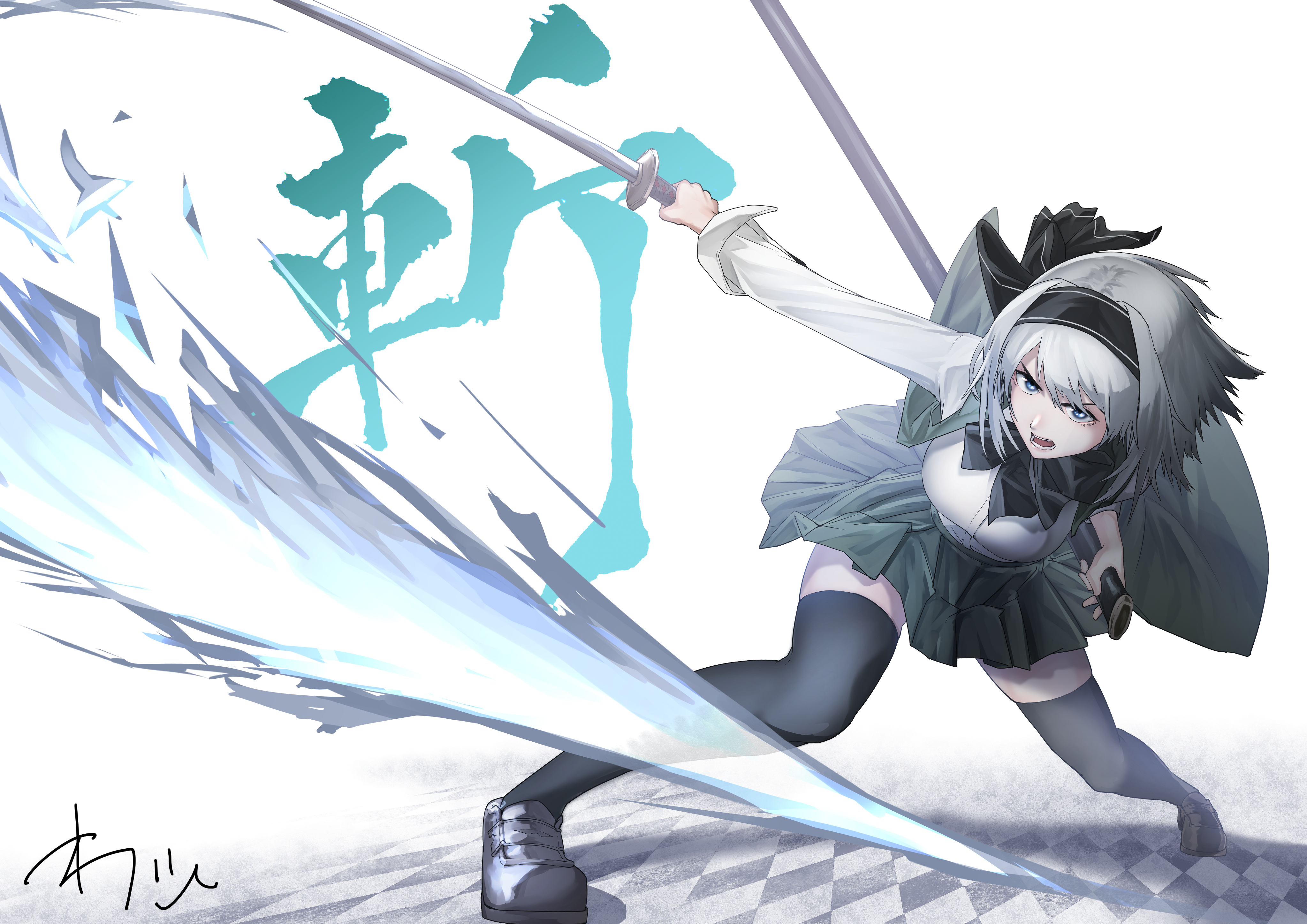 Youmu Konpaku 4K Art Wallpapers