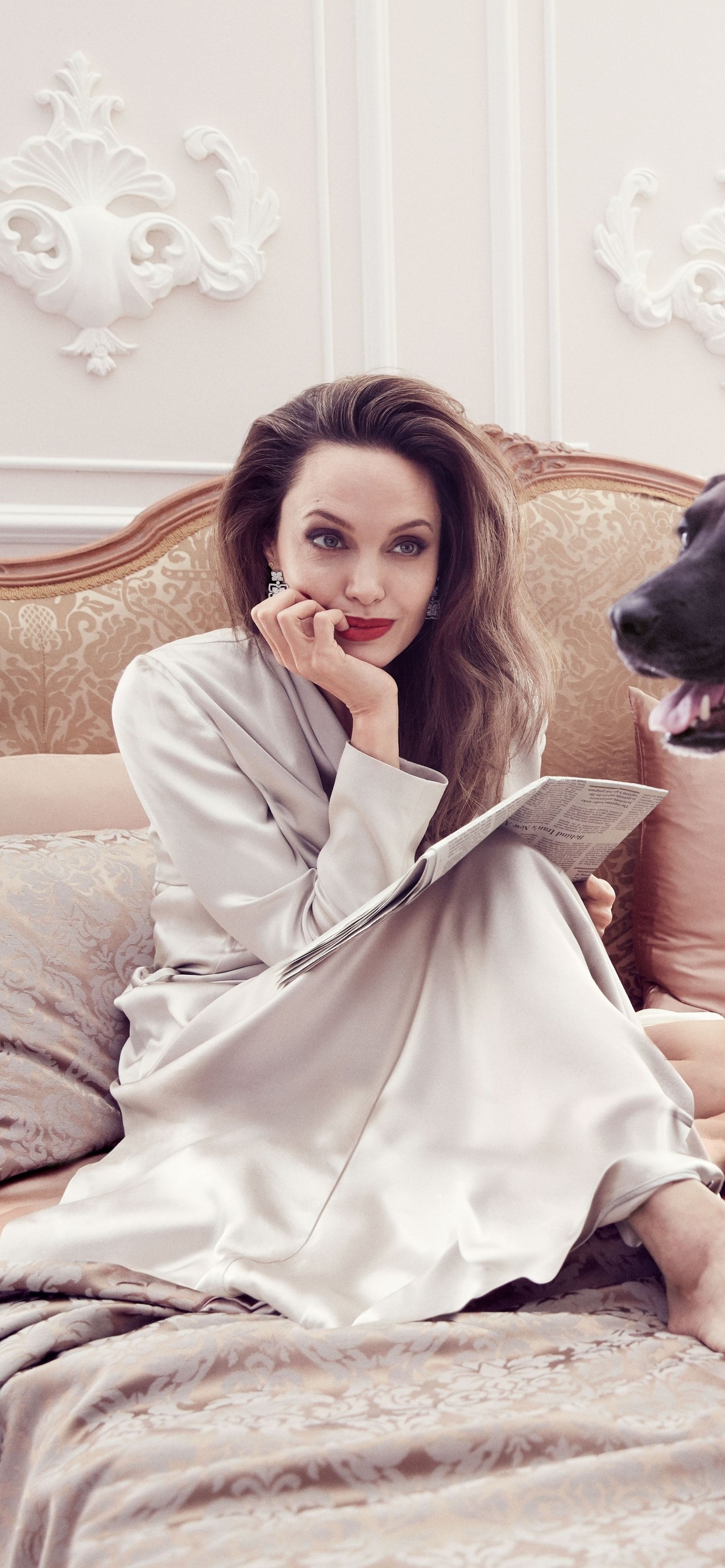 Angelina Jolie For Harpers Bazaar Wallpapers