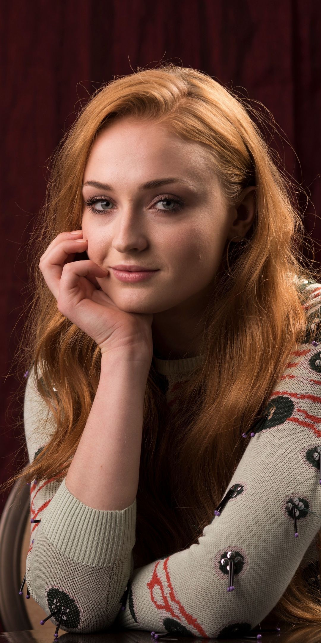 Blonde Sophie Turner Blue Eyes Wallpapers