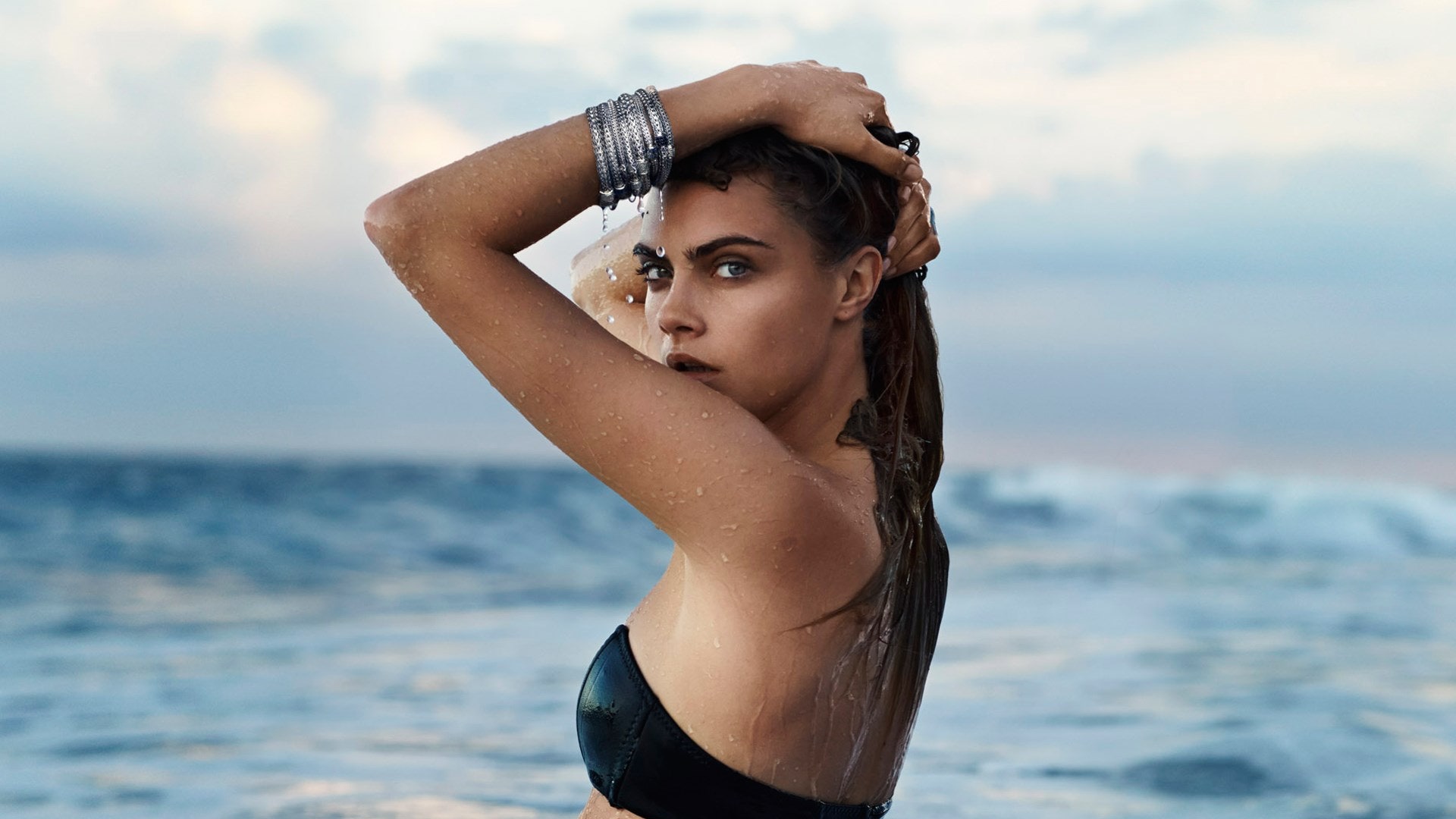 Cara Delevingne Lying Wallpapers