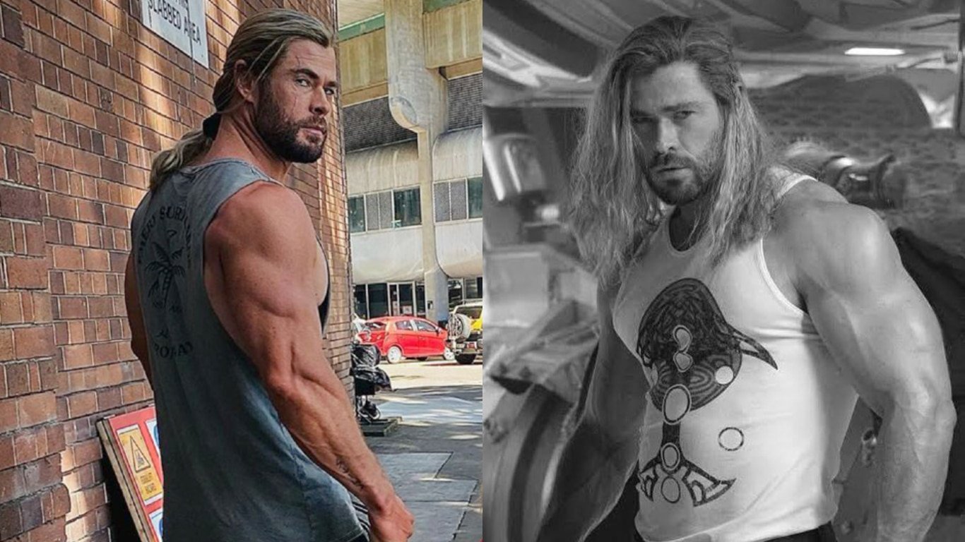 Chris Hemsworth Push-ups Wallpapers