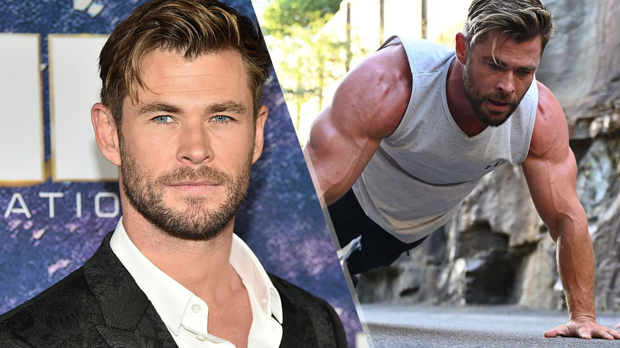 Chris Hemsworth Push-ups Wallpapers