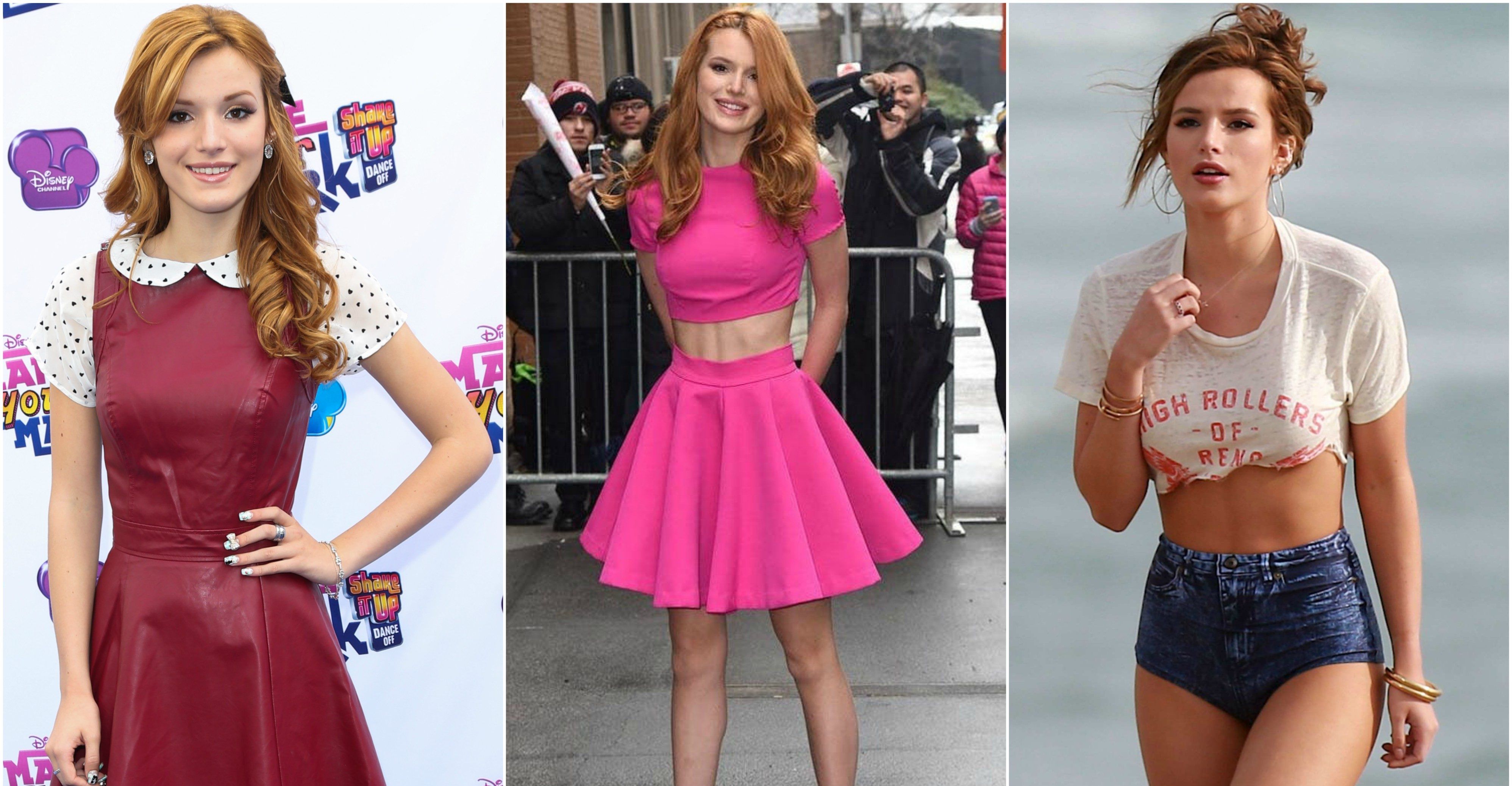 Cute Bella Thorne in Pink Skirt Wallpapers