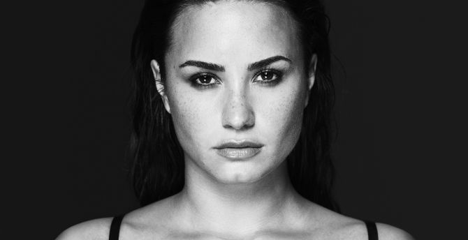 Demi Lovato 2018 Monochrome Wallpapers