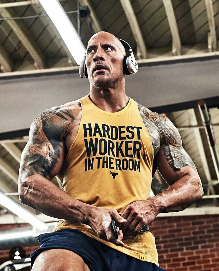 Dwayne Johnson In Gym Wallpapers