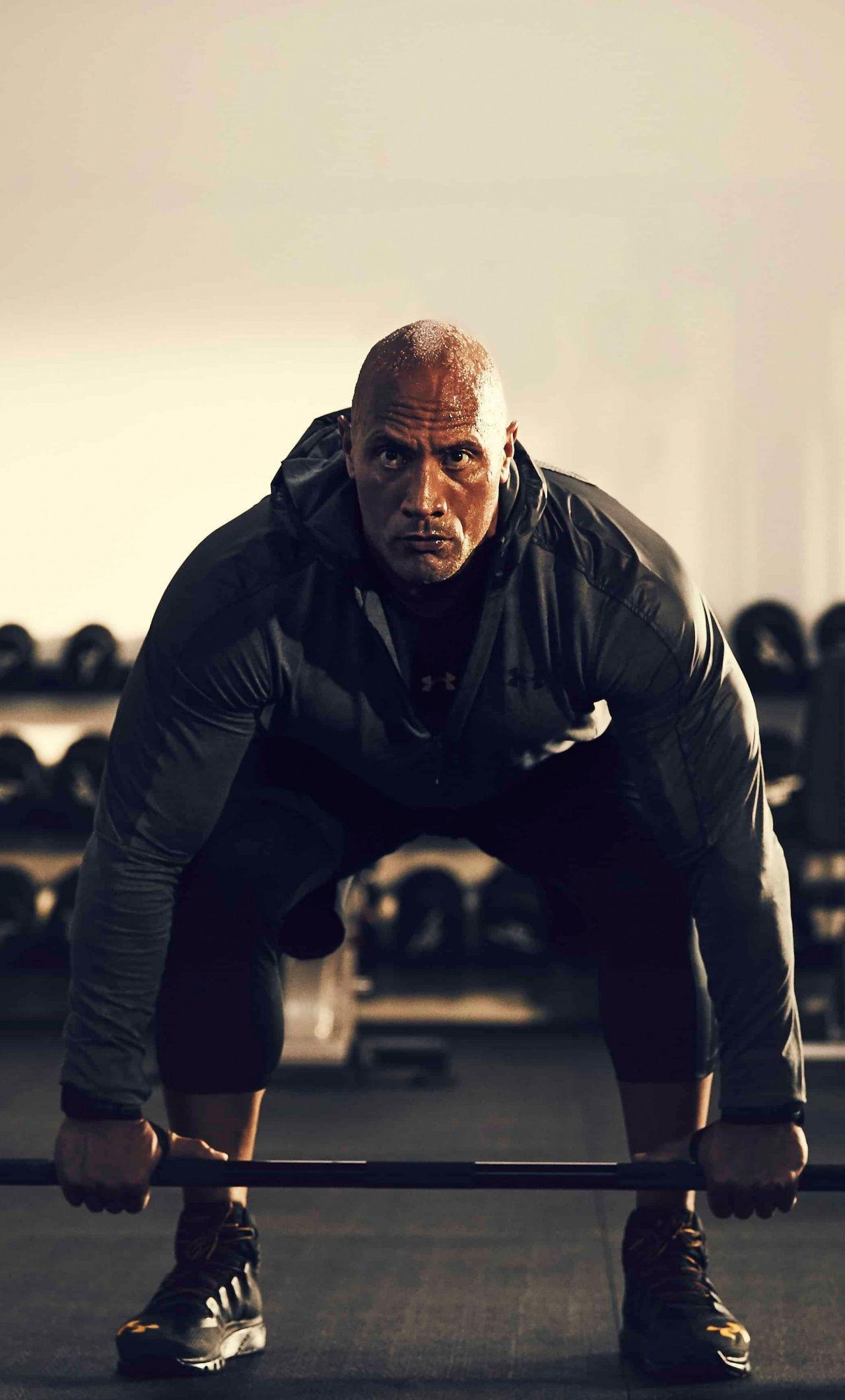 Dwayne Johnson In Gym Wallpapers