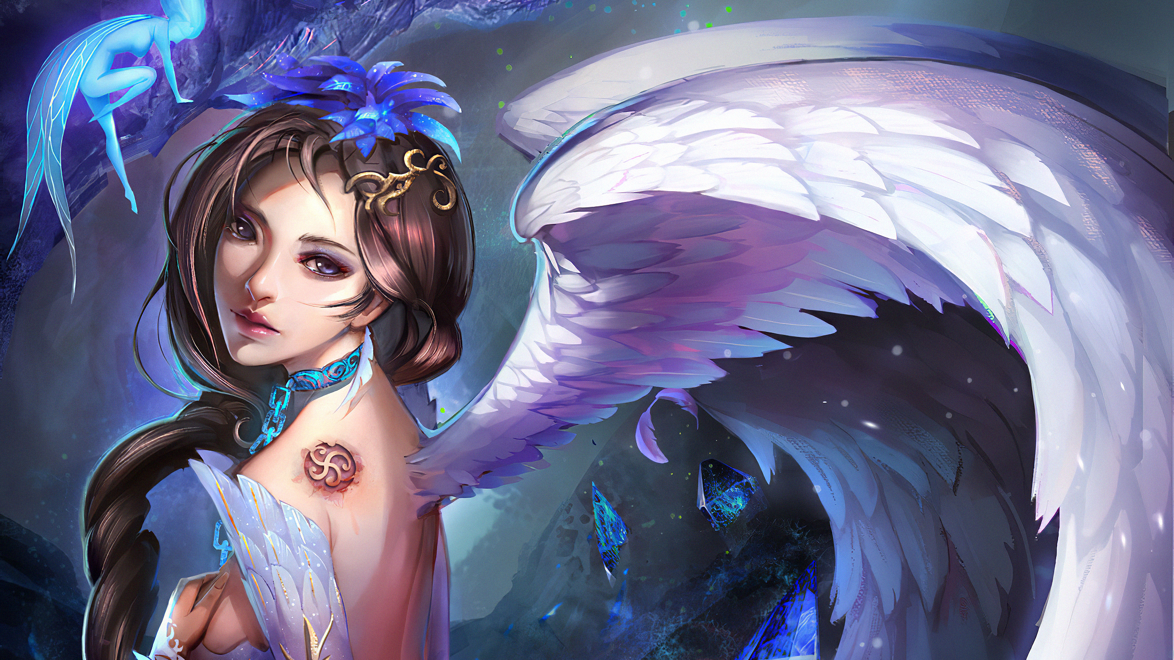 Girl With Wings Angel Wallpapers