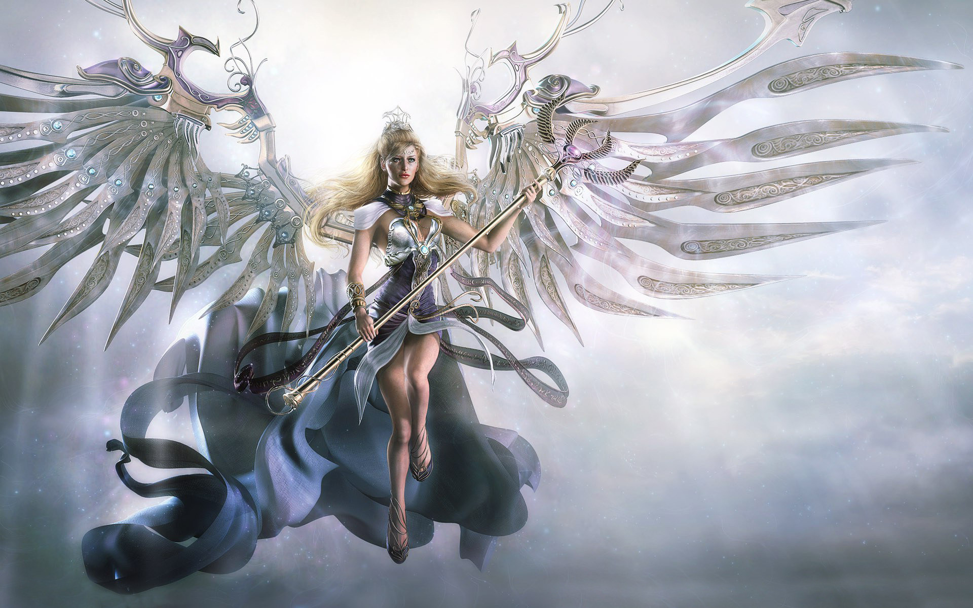 Girl With Wings Angel Wallpapers