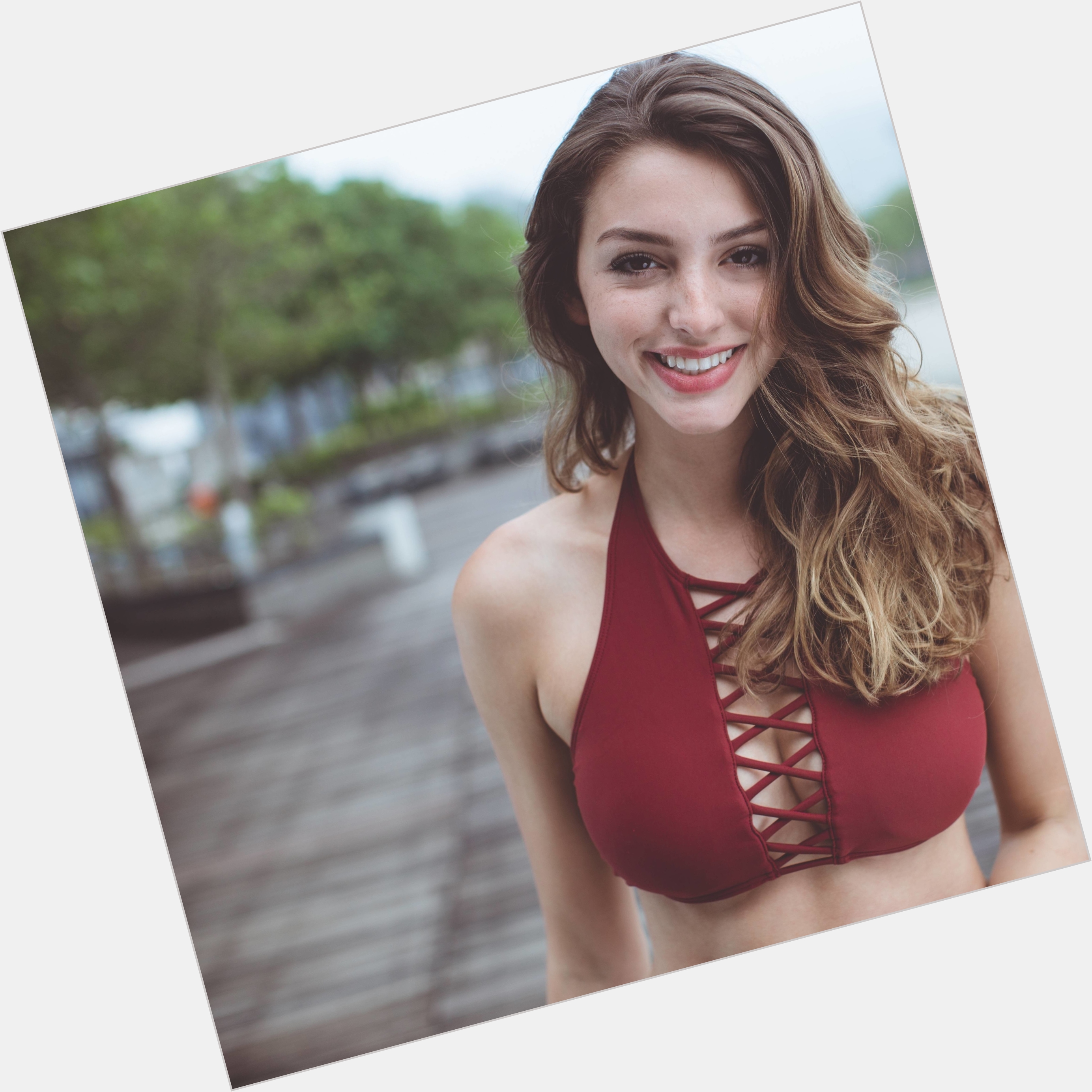 Hot Celine Farach in Red Wallpapers