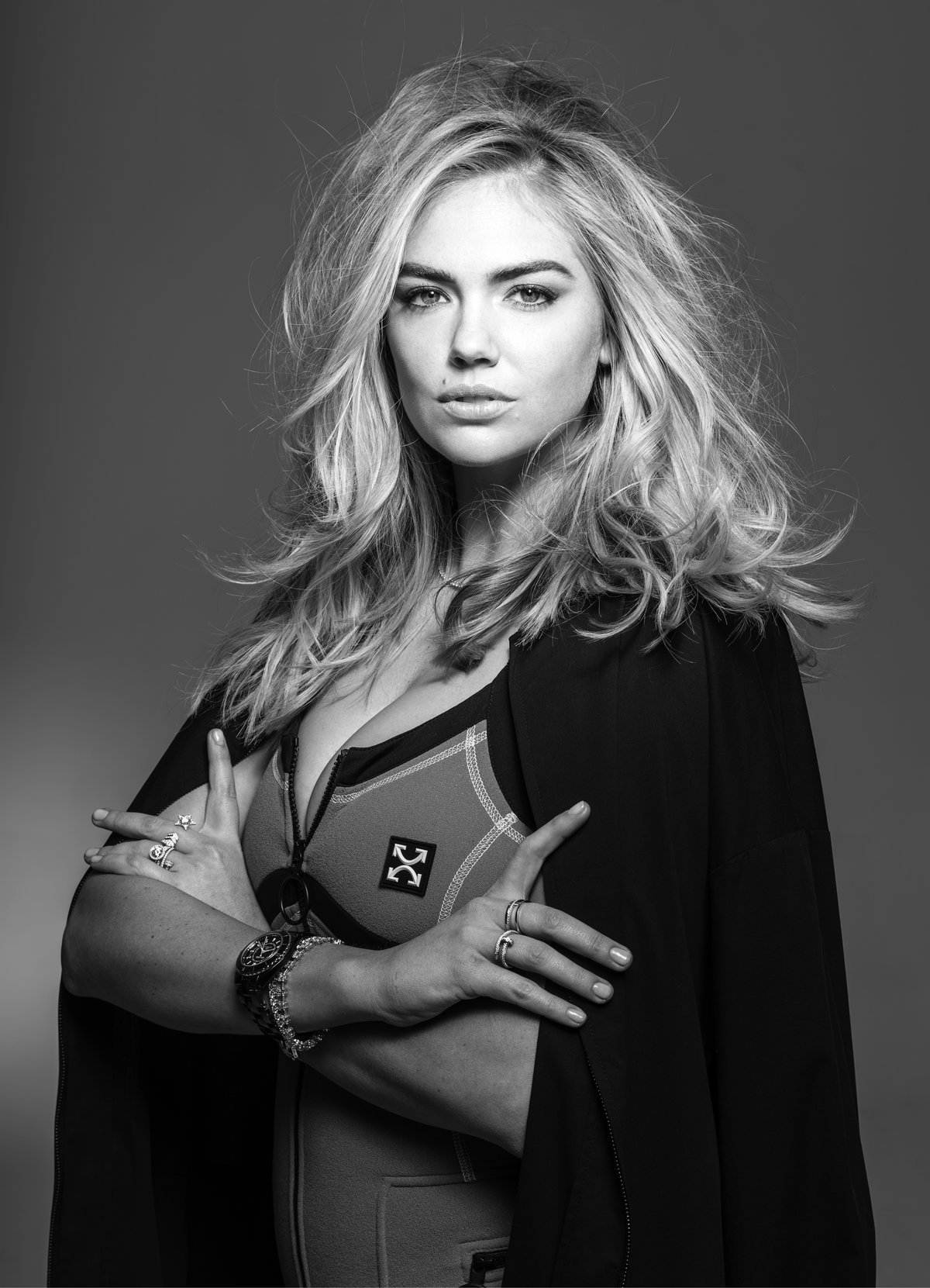 Kate Upton Black and White Photo Shoot Wallpapers