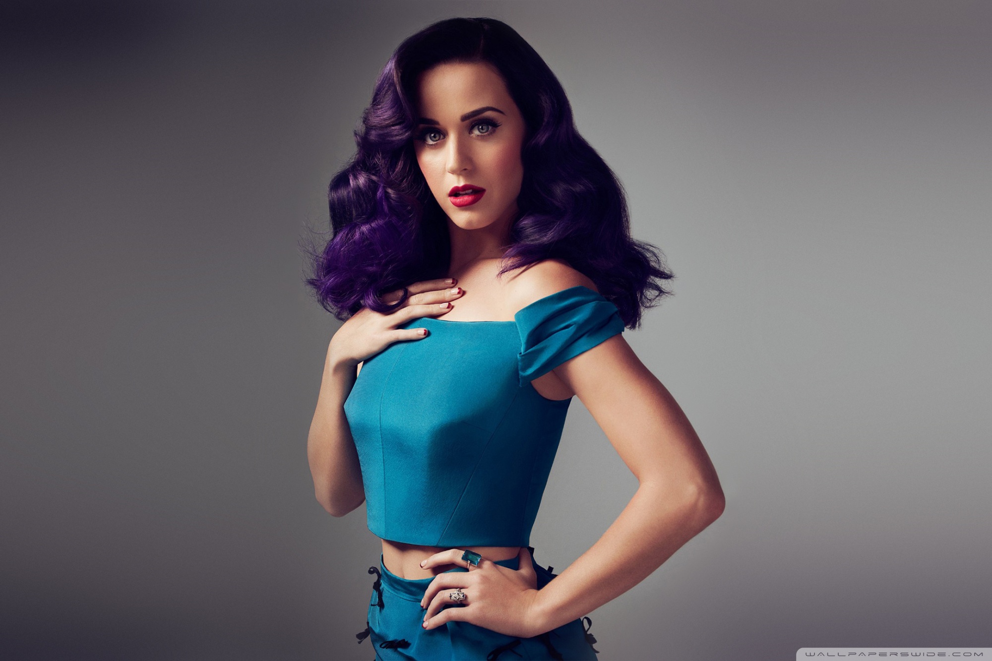 Katy Perry Black Hairs Wallpapers