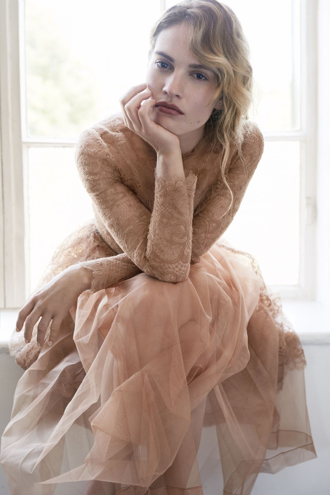 Lily James For Vanity Fair Italy Wallpapers