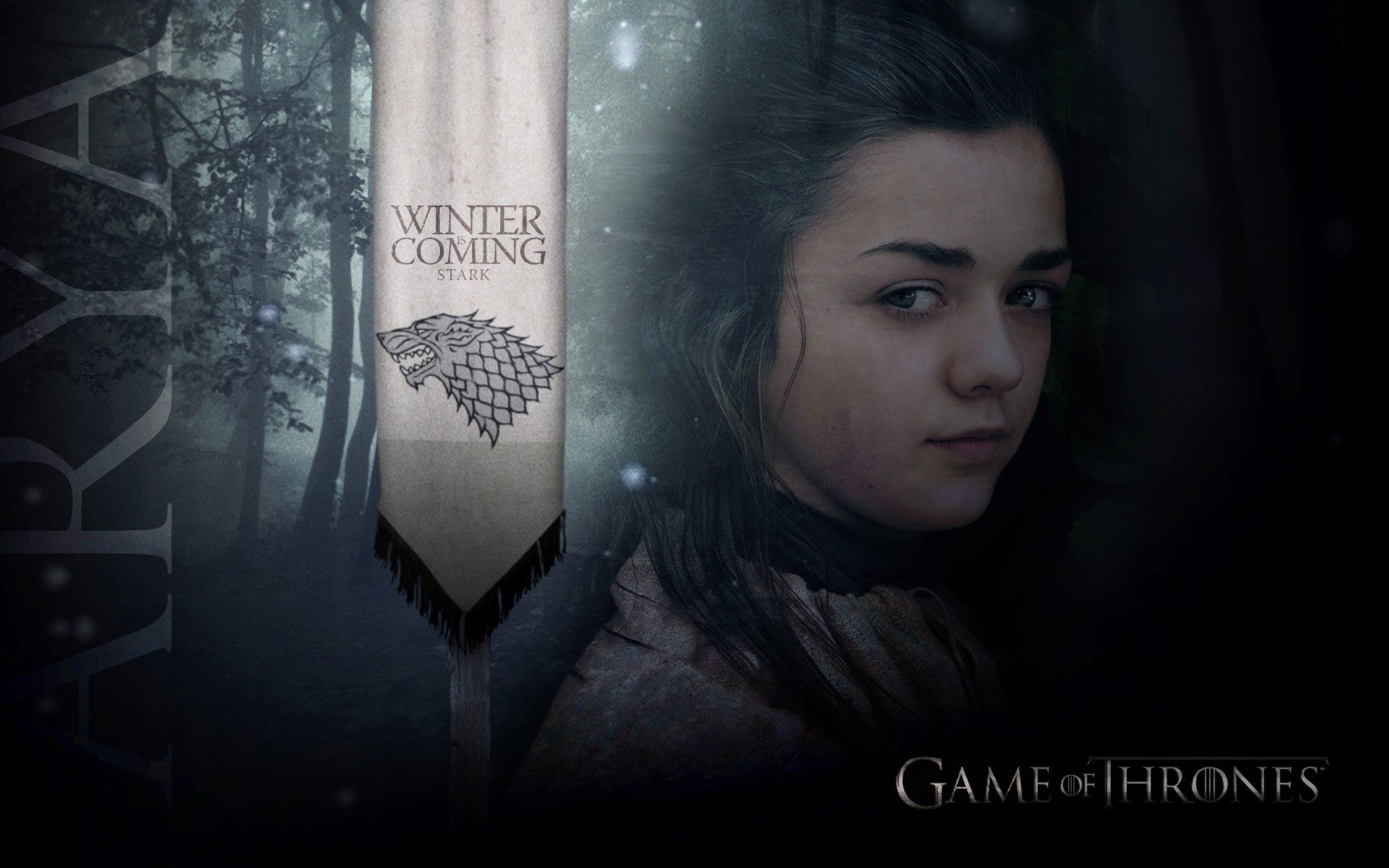 Maisie Williams with Owl Wallpapers