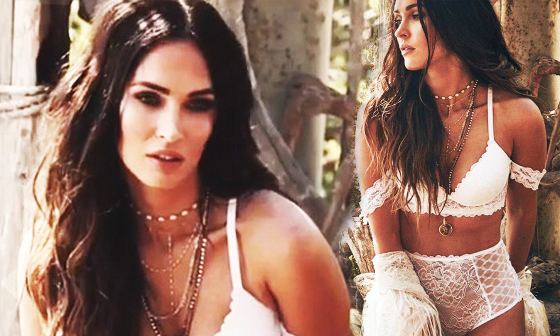 Megan Fox Fredericks Lingerie Wallpapers