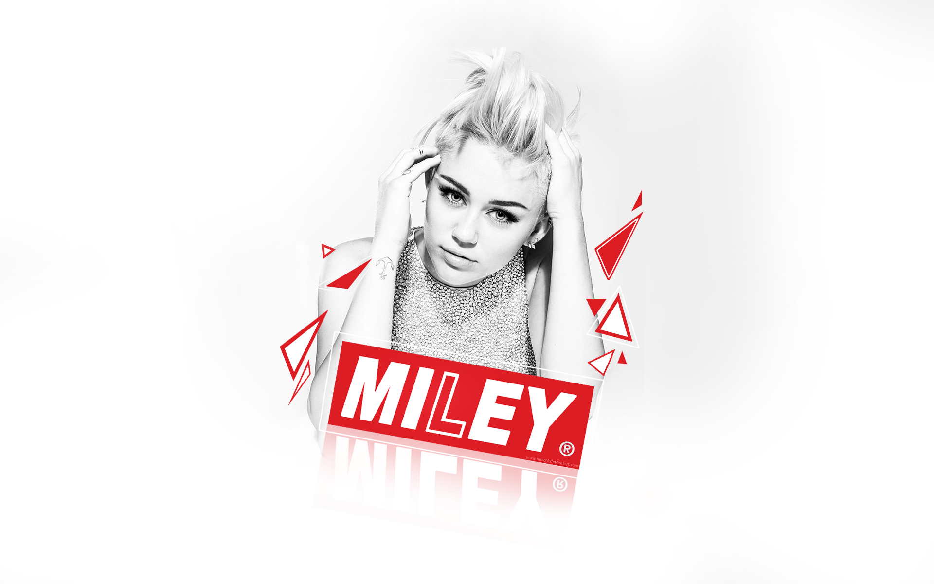 Miley Cyrus Monochrome 2017 Wallpapers