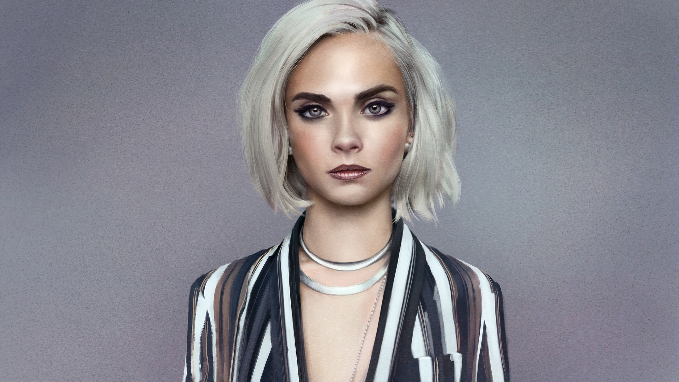 Model Cara Delevingne Short Hair Wallpapers