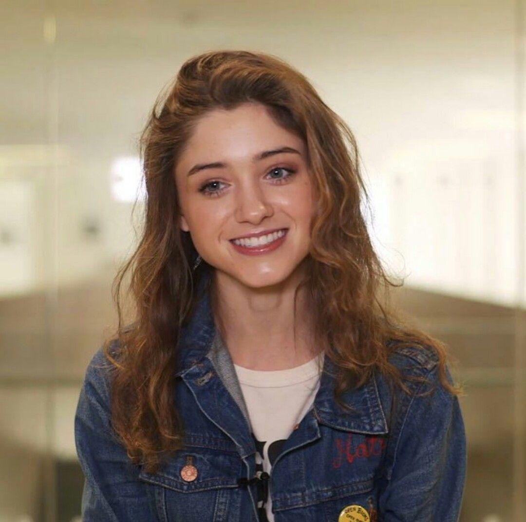 Natalia Dyer Cute in Red Wallpapers