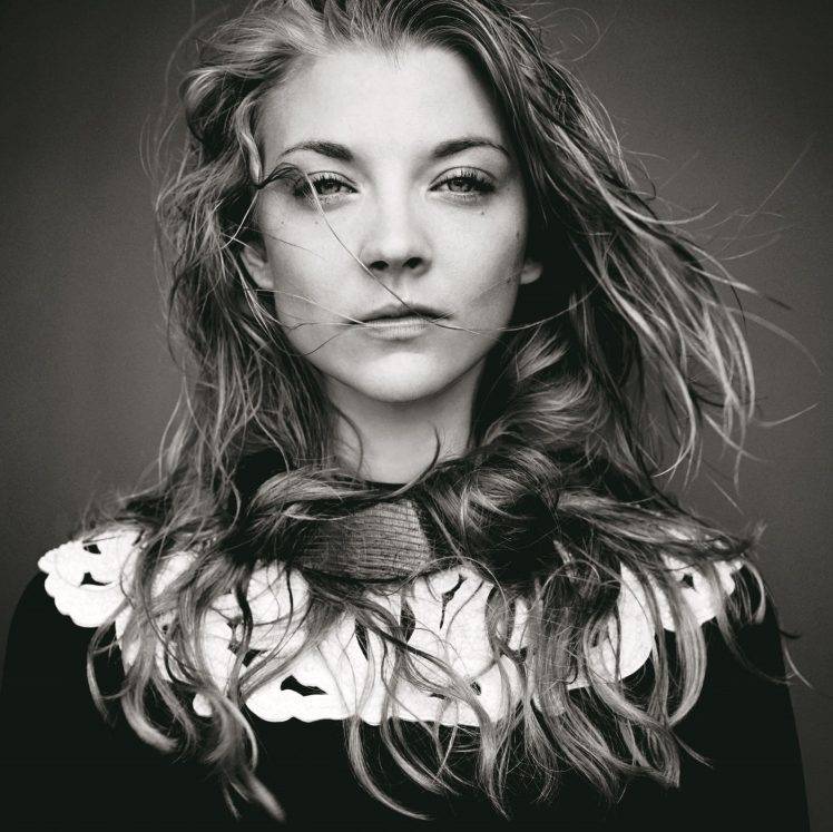 Natalie Dormer Back And White Portrait Wallpapers