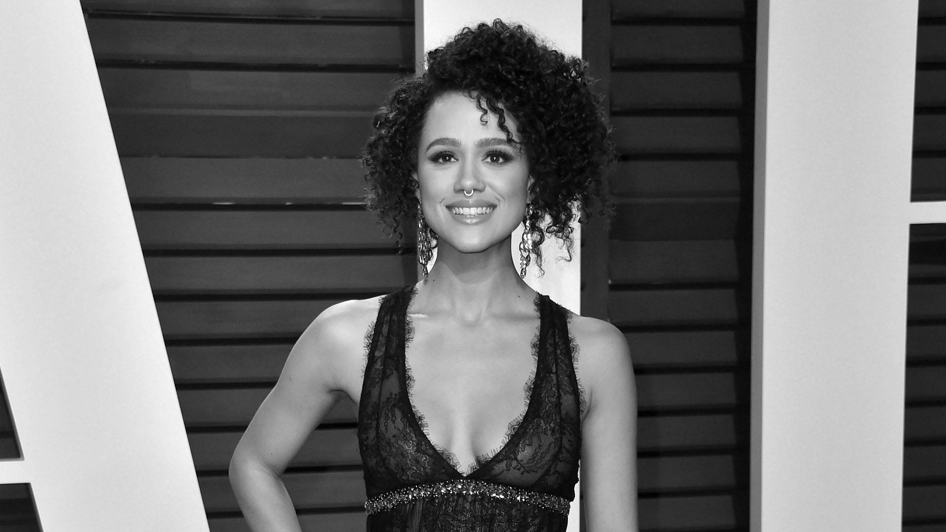 Nathalie Emmanuel Monochrome Wallpapers