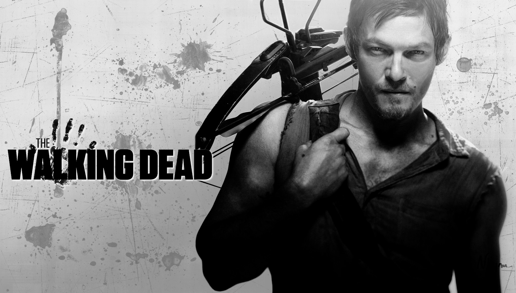 Norman Reedus Monochrome Wallpapers