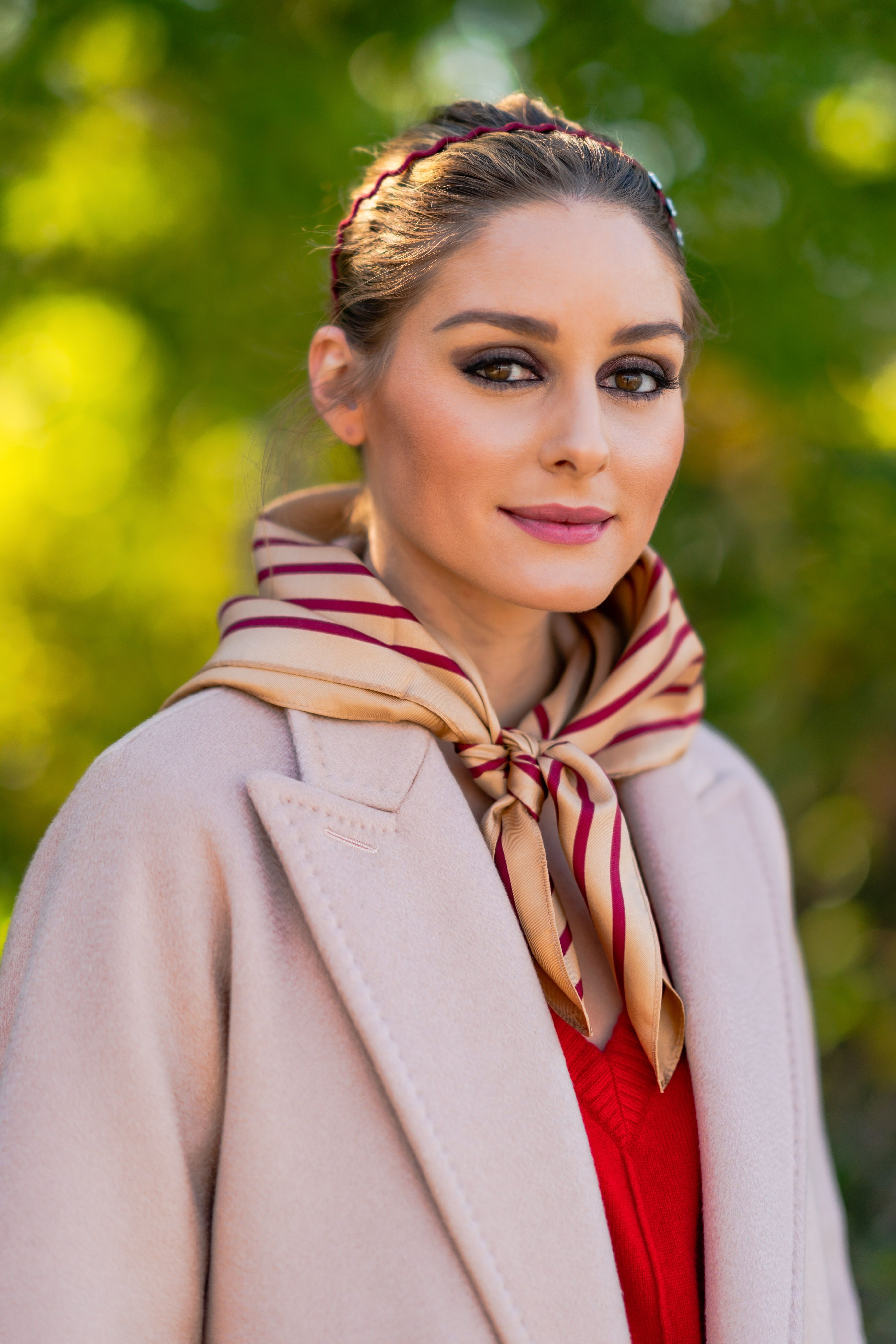 Olivia Palermo Cute In Red Wallpapers