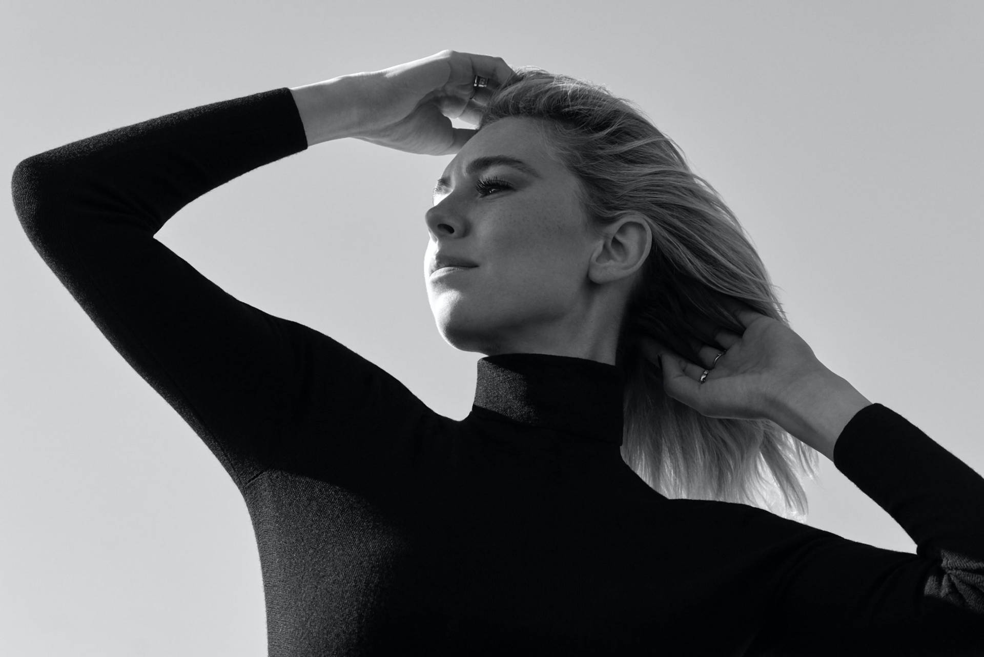 Vanessa Kirby Monochrome Wallpapers