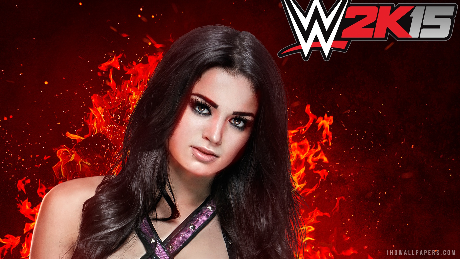 WWE Diva Paige Retro Colors Wallpapers