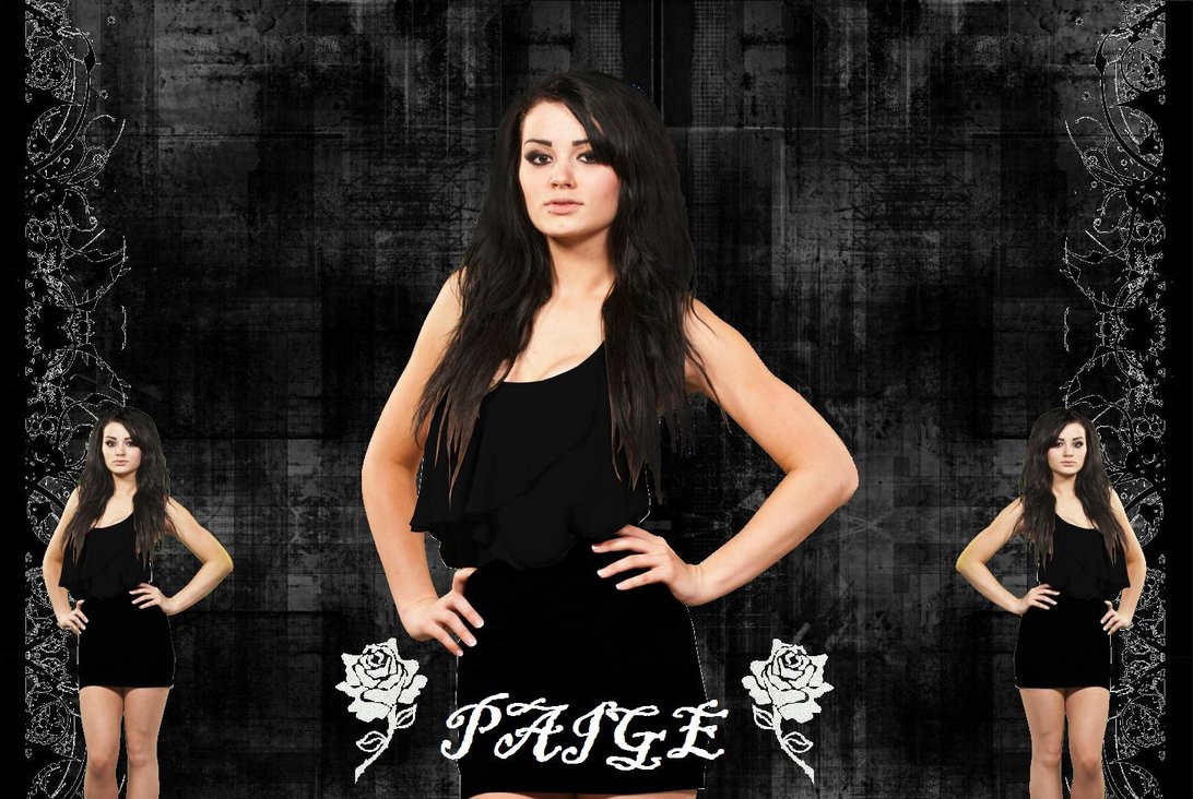 WWE Diva Paige Retro Colors Wallpapers