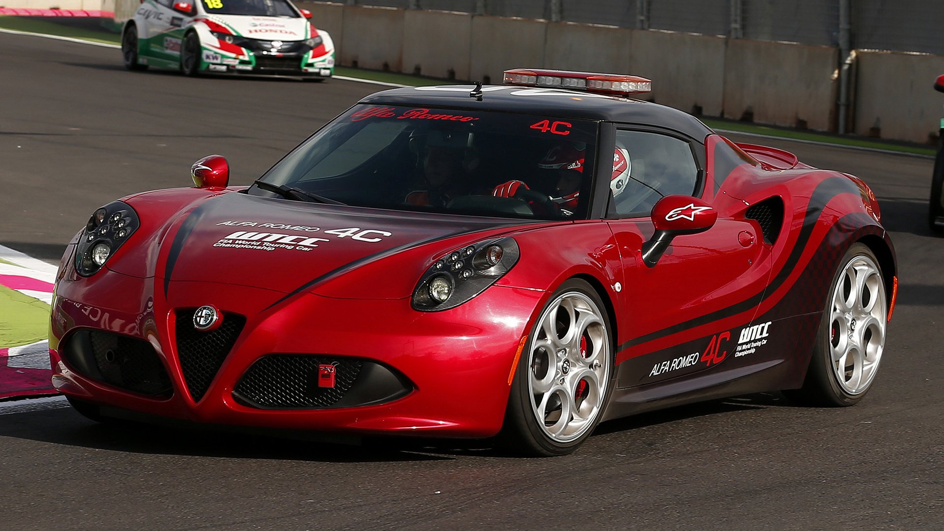 Alfa Romeo 4C Wtcc Safety Car Wallpapers