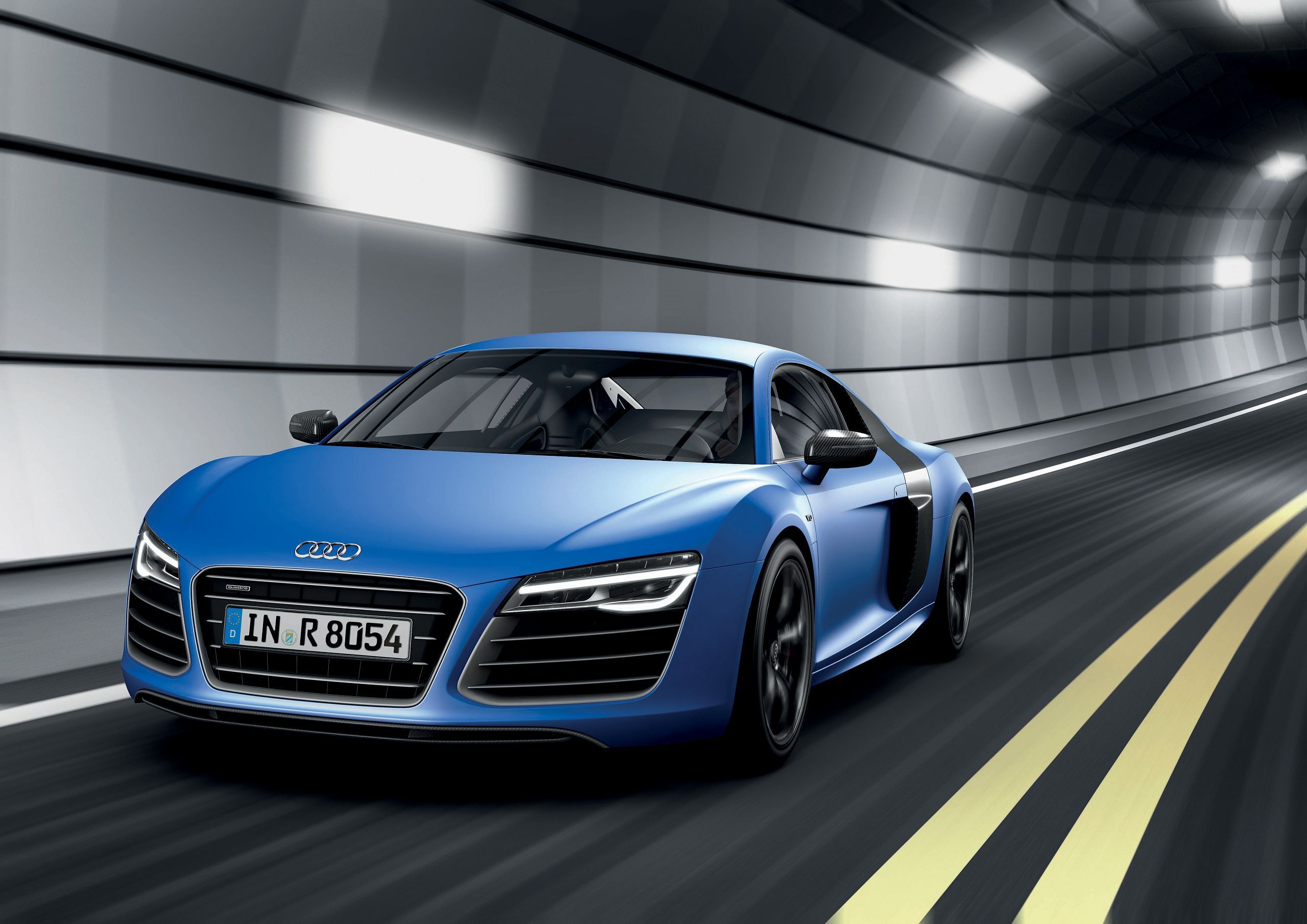 Audi R8 Matte Blue Wallpapers