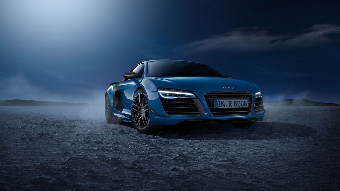 Audi R8 Matte Blue Wallpapers