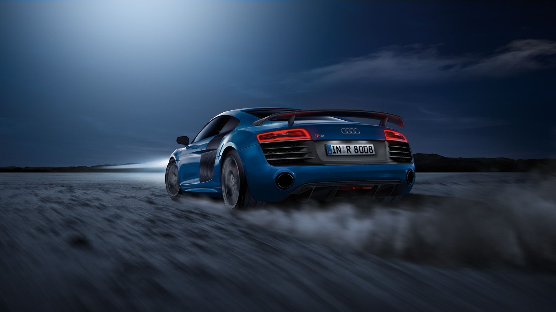 Audi R8 Matte Blue Wallpapers