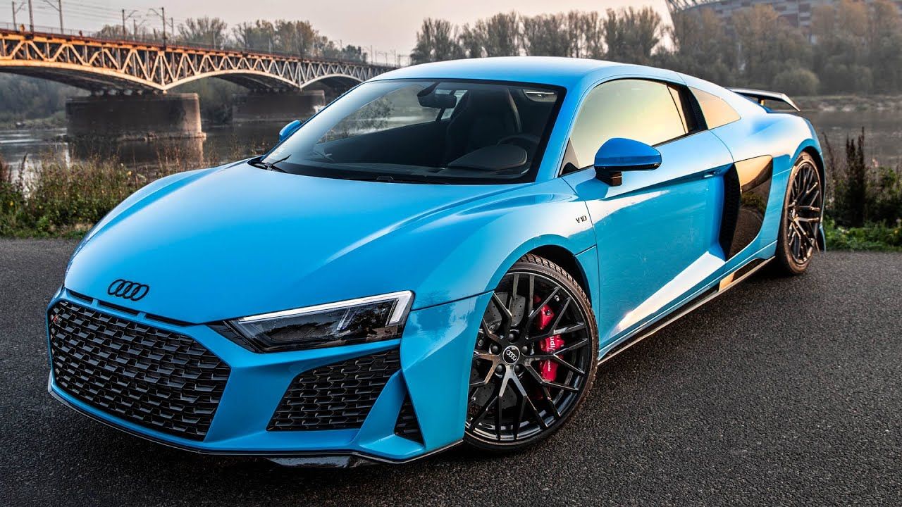 Audi R8 Matte Blue Wallpapers