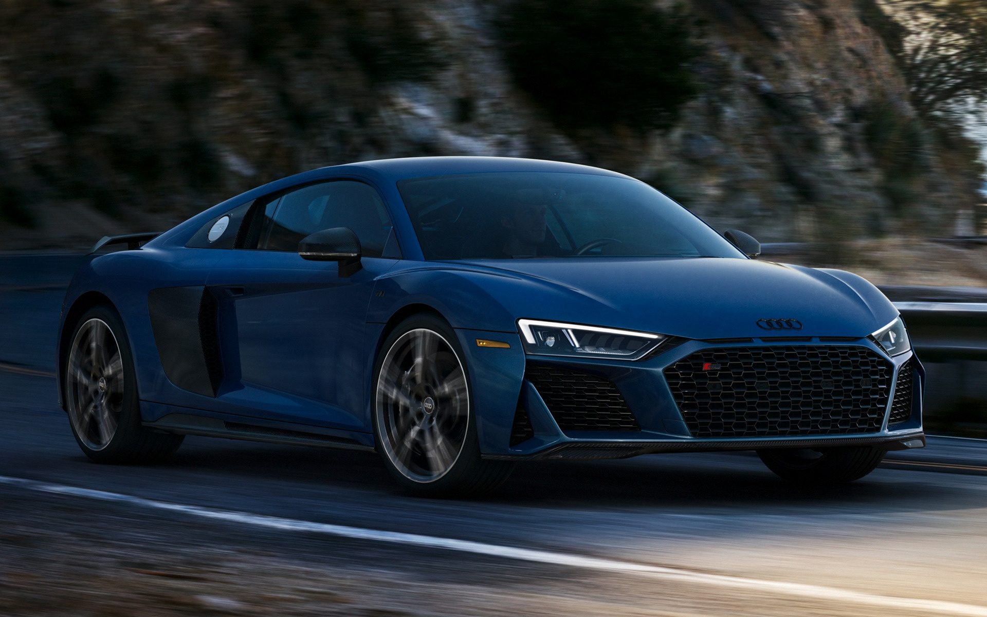 Audi R8 Matte Blue Wallpapers