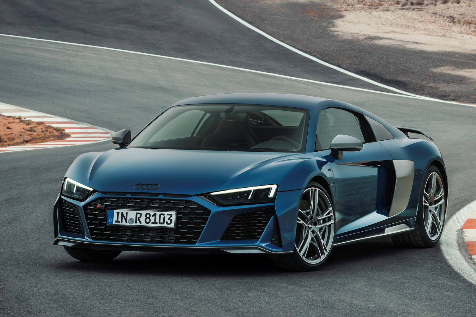 Audi R8 Matte Blue Wallpapers