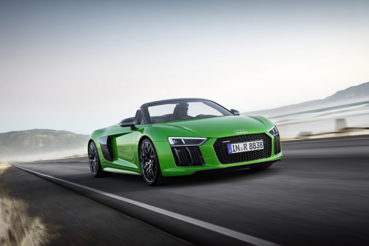 Audi R8 Spyder V10 Plus 2017 Wallpapers