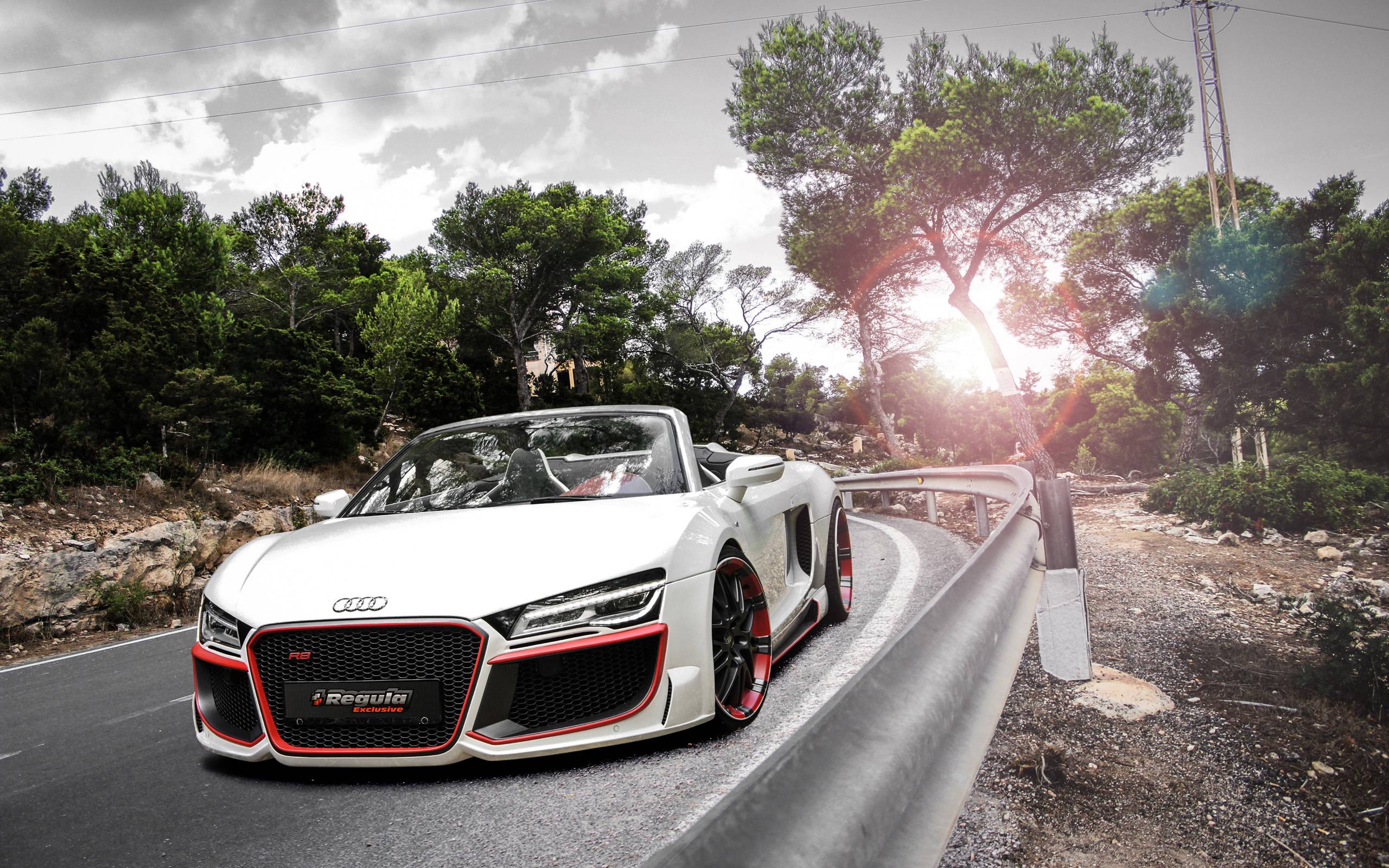 Audi R8 Spyder V10 Plus 2017 Wallpapers