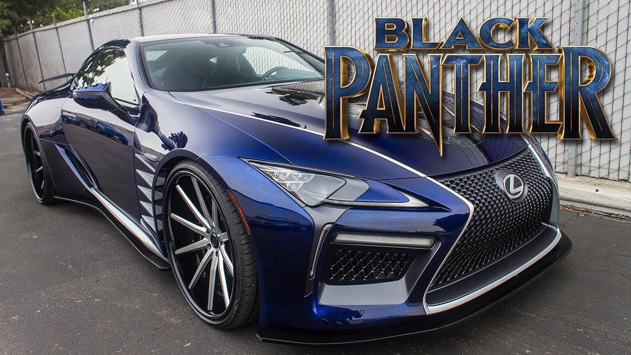 Black Panther Lexus Lc 500 2018 Wallpapers