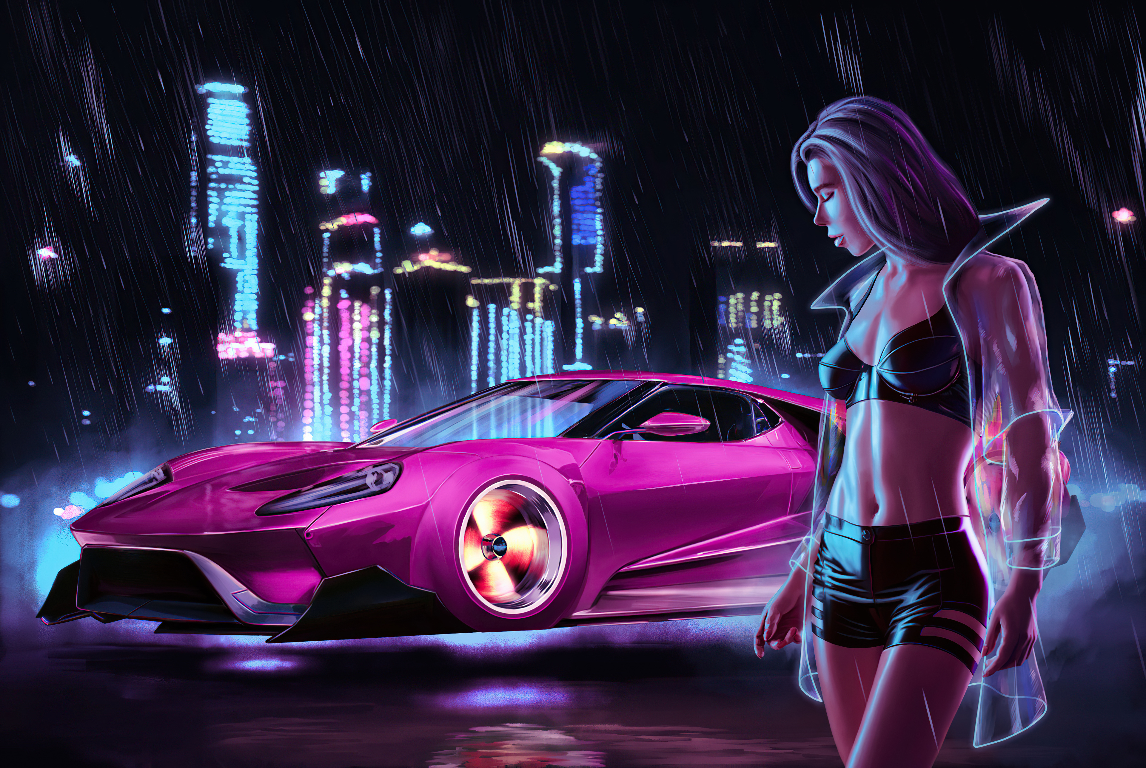 Car And Girl Wallpapers